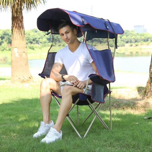 Camping chair with shade - camping,